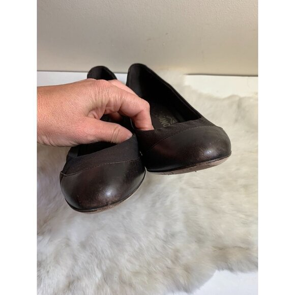 Ferragamo Brown Leather Heel Shoe 8.5 - Picture 5 of 7